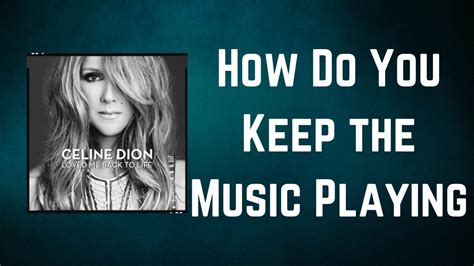 How Do You Keep the Music Playing: Lyrics as a Creative Expression